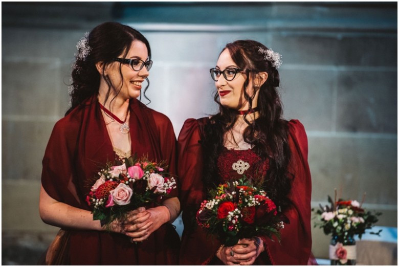 same sex wedding bridal ceremony