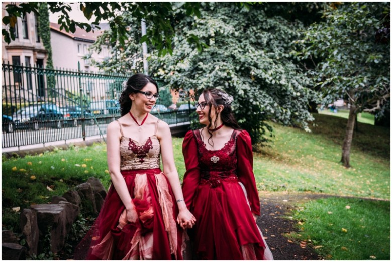 same sex wedding brides