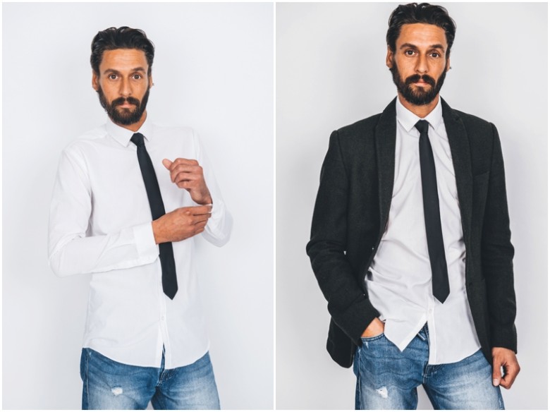 male model studio image