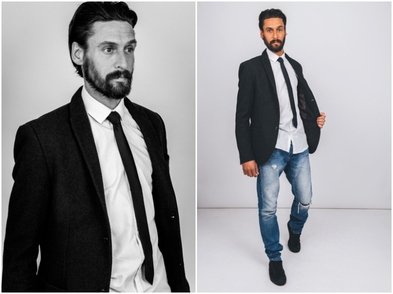 male model studio image