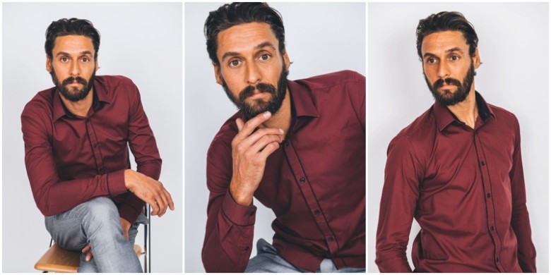 male model studio image