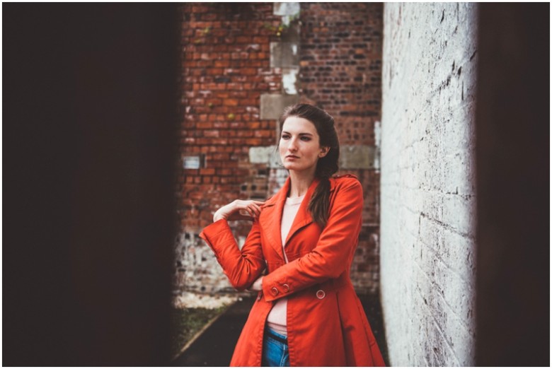 female model urban, natural light portrait image