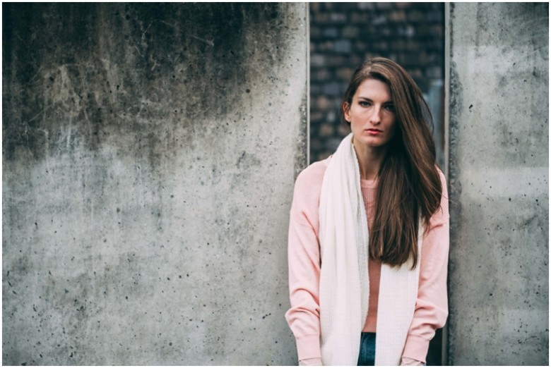 female model urban, natural light portrait image