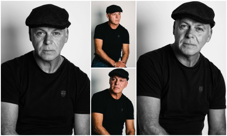 mature male model wearing a hat