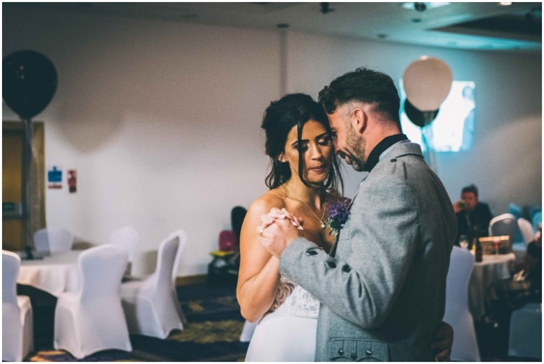 bride and groom first dance