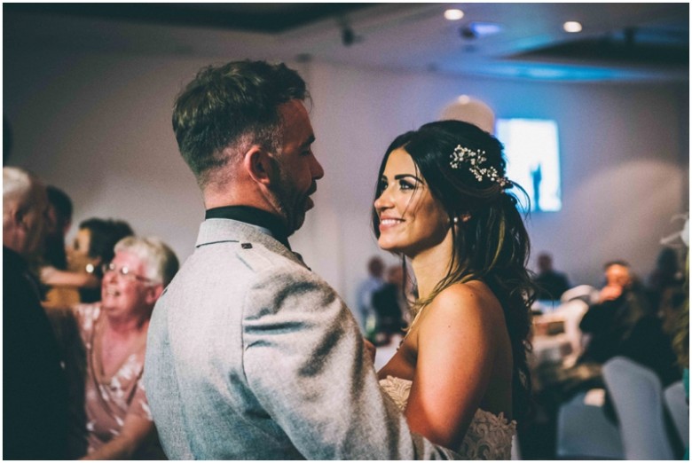 bride and groom first dance