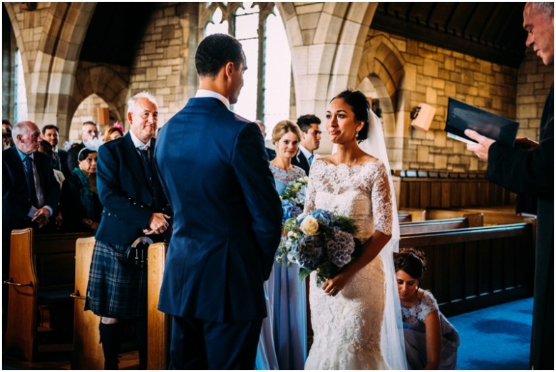 bride and groom wedding ceremony