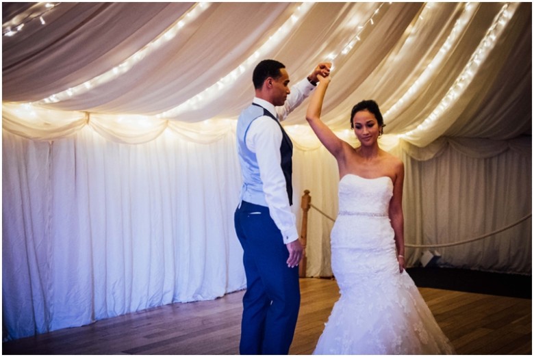 bride and groom's first dance