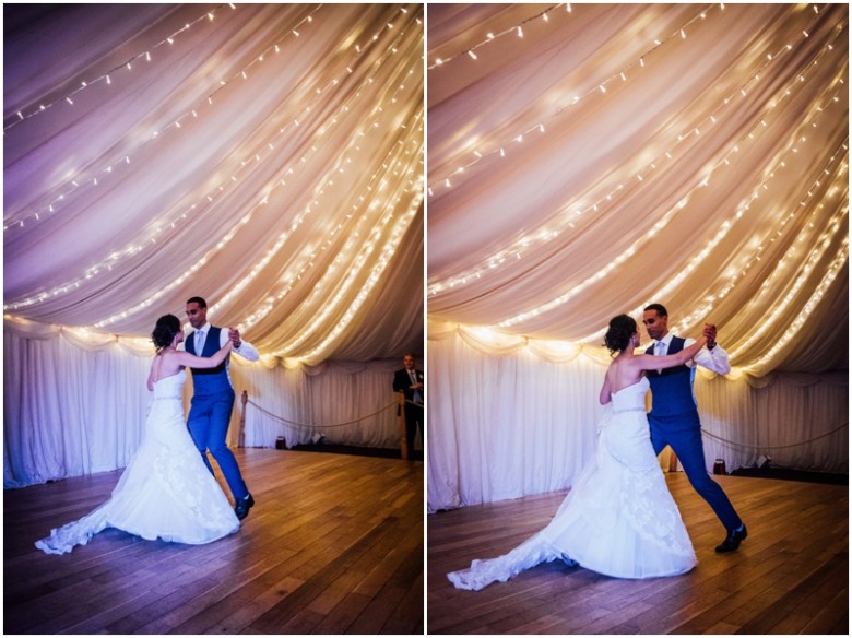 bride and groom's first dance