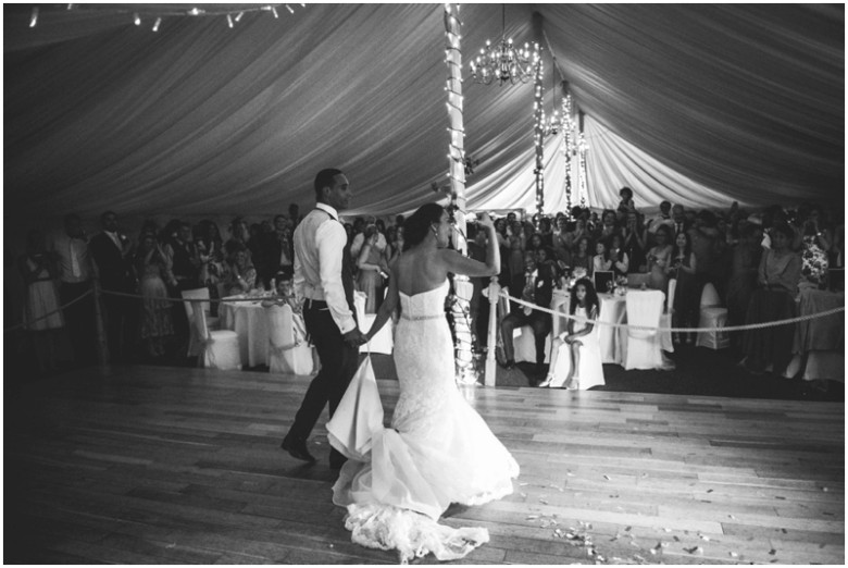 bride and groom's first dance