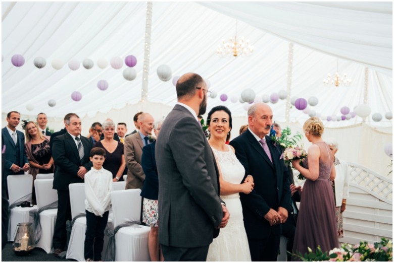 bride and groom getting married