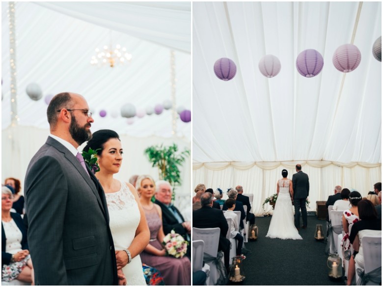 bride and groom getting married