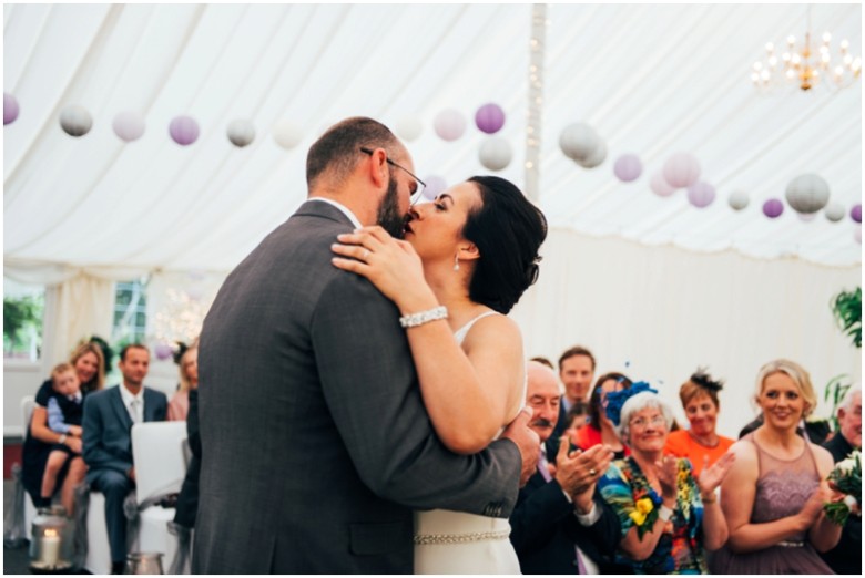 bride and groom getting married