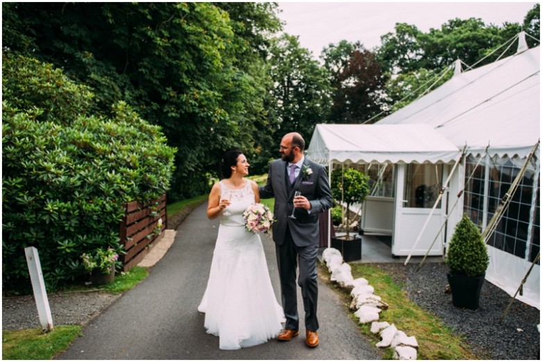 bride and groom getting married