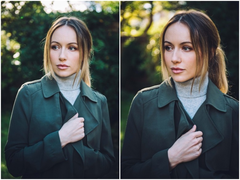 female model photographed in natural light 