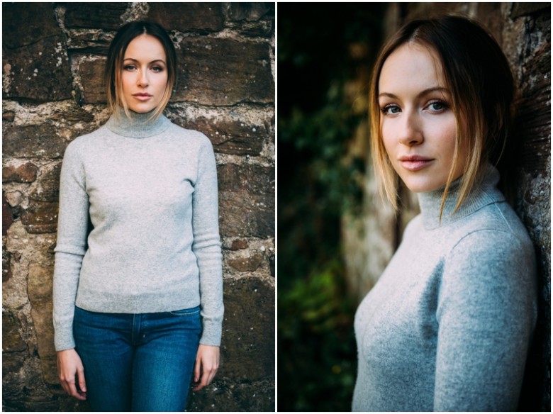 female model photographed in natural light 