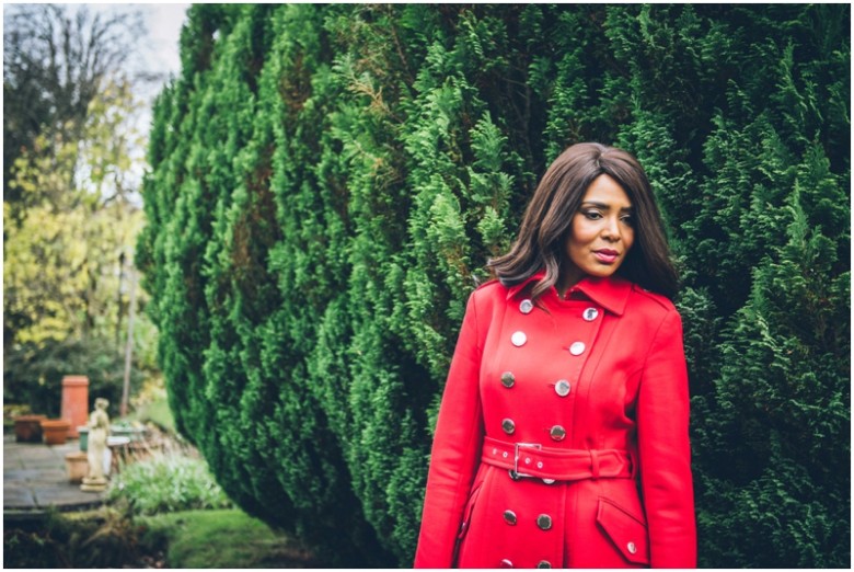 black female model in a garden fashion images