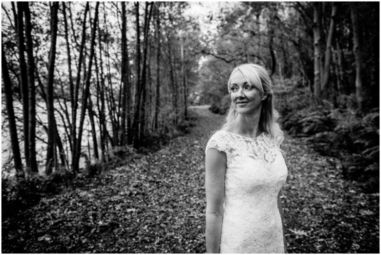 bride in her wedding dress