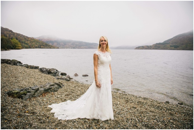 bride in her wedding dress