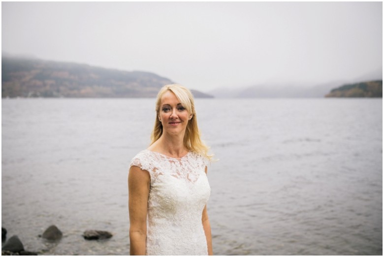 bride in her wedding dress