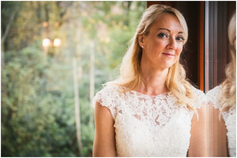 bride in her wedding dress