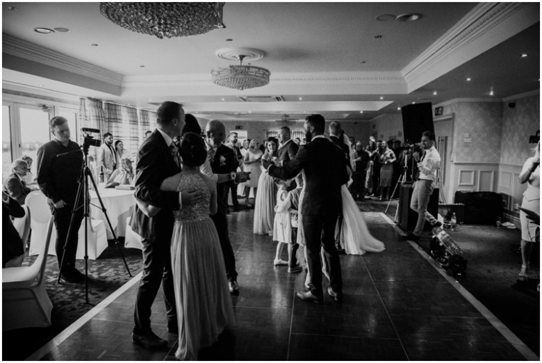 bride and grooms first dance