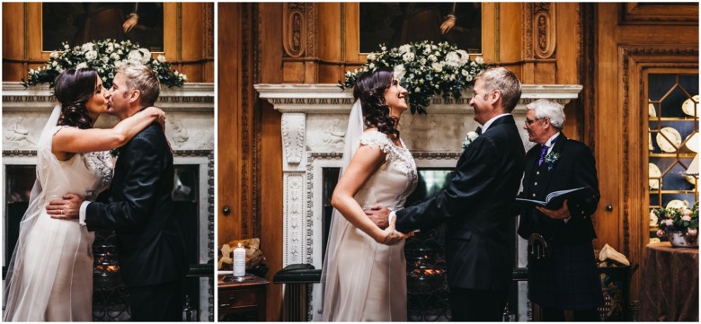 wedding ceremony for the bride and groom