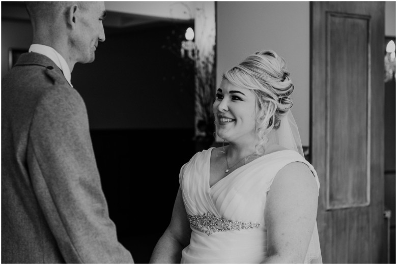 bride and groom getting married