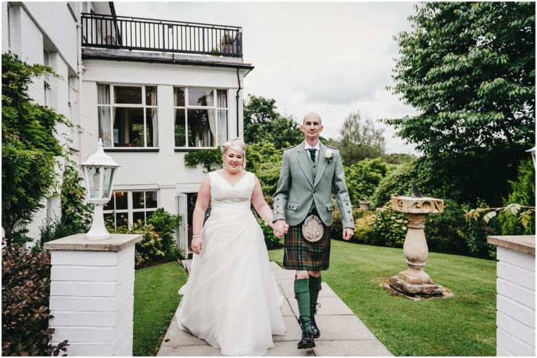 bride and groom getting married