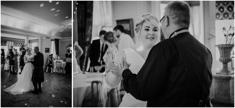 bride and grooms first dance