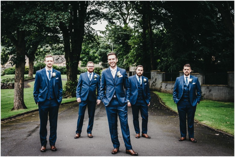 groom and his groomsmen