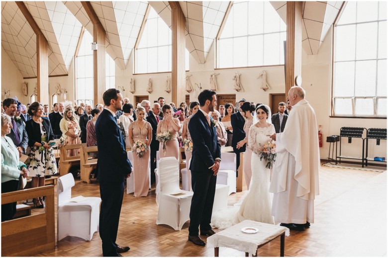 wedding ceremony in a church
