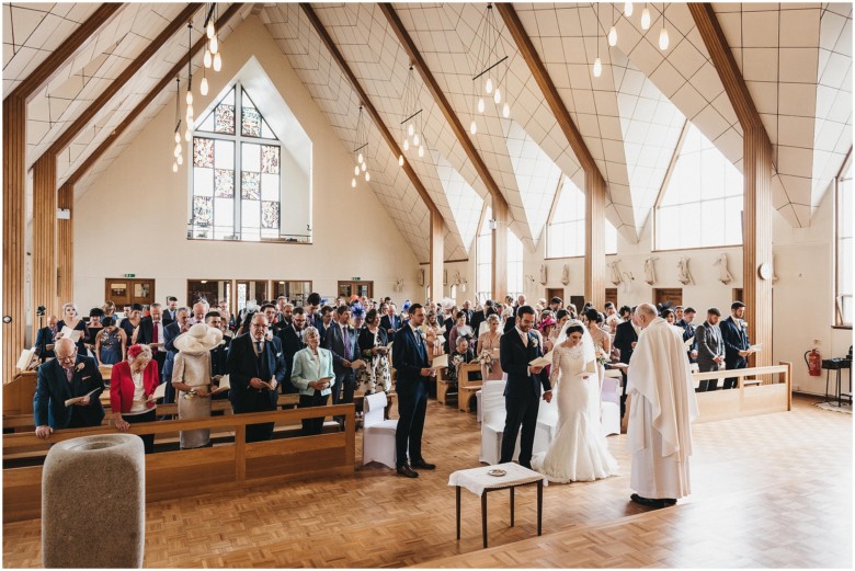 wedding ceremony in a church