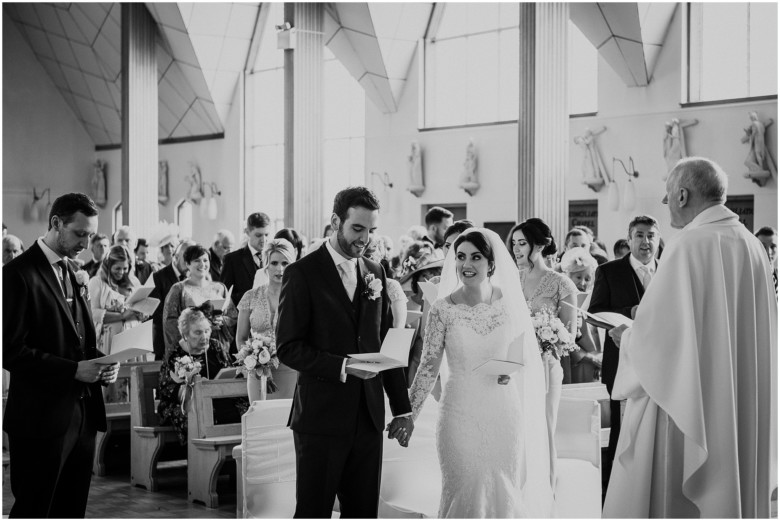 wedding ceremony in a church