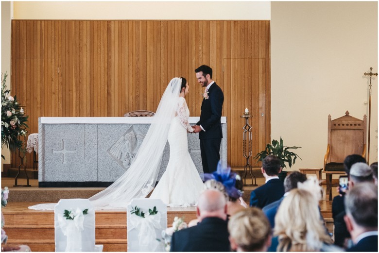 wedding ceremony in a church