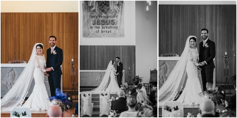 wedding ceremony in a church