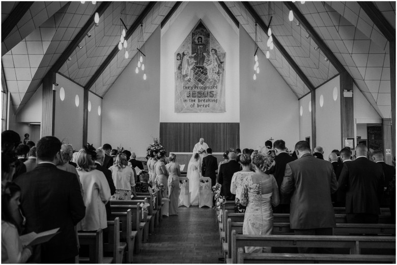 wedding ceremony in a church