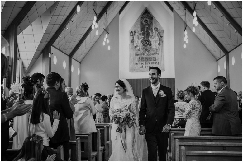 wedding ceremony in a church