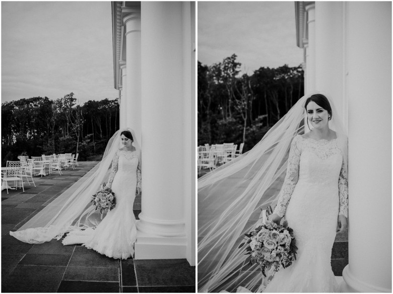 bride in her wedding dress