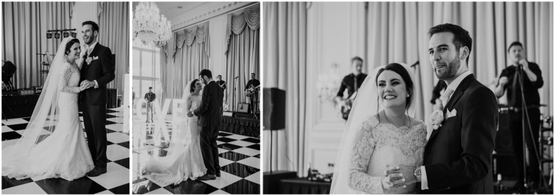 bride and groom's first dance