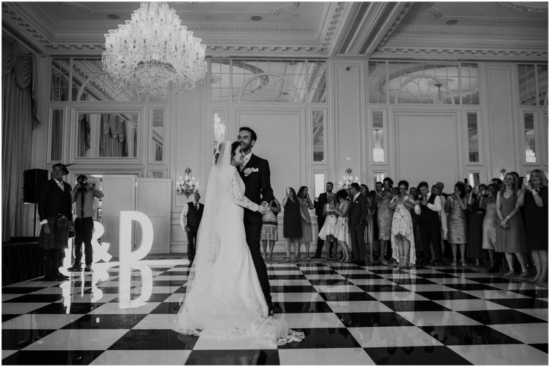 bride and groom's first dance