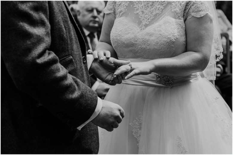 bride and groom at their wedding ceremony