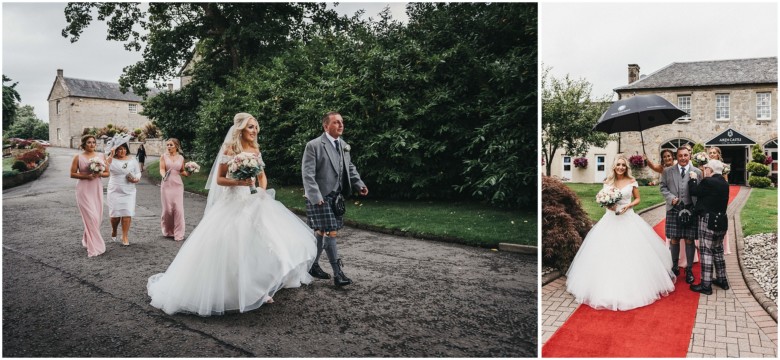 bride on her way to get married