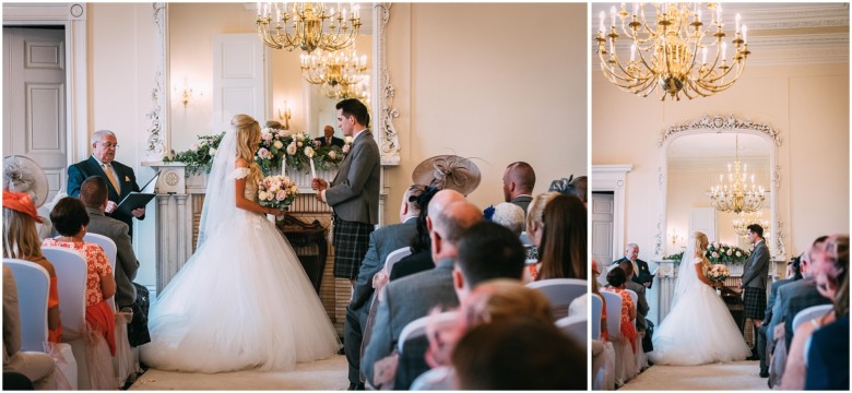 bride and groom getting married