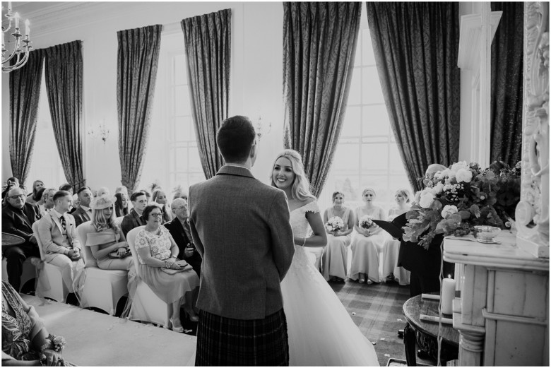 bride and groom getting married