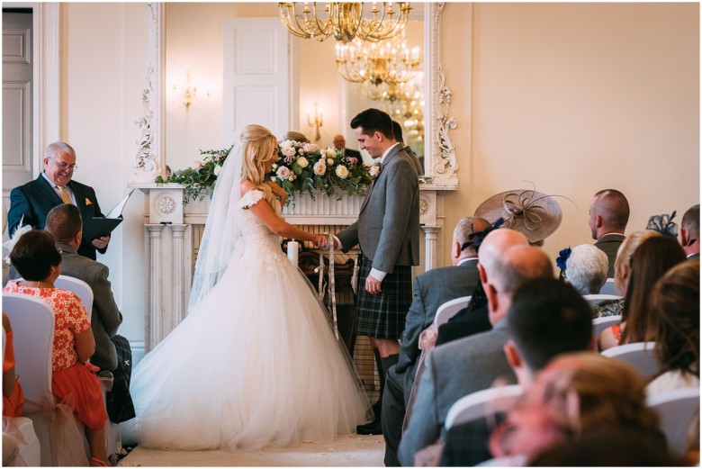 bride and groom getting married