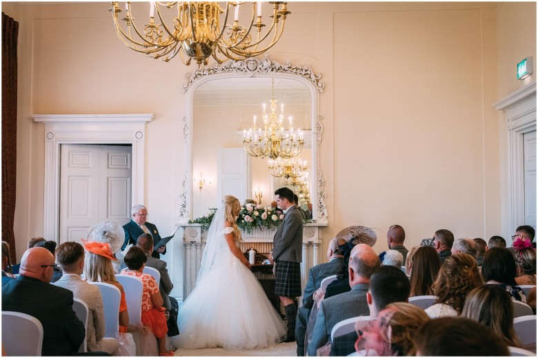 bride and groom getting married