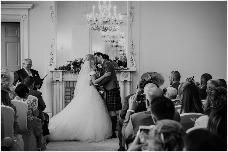 bride and groom getting married