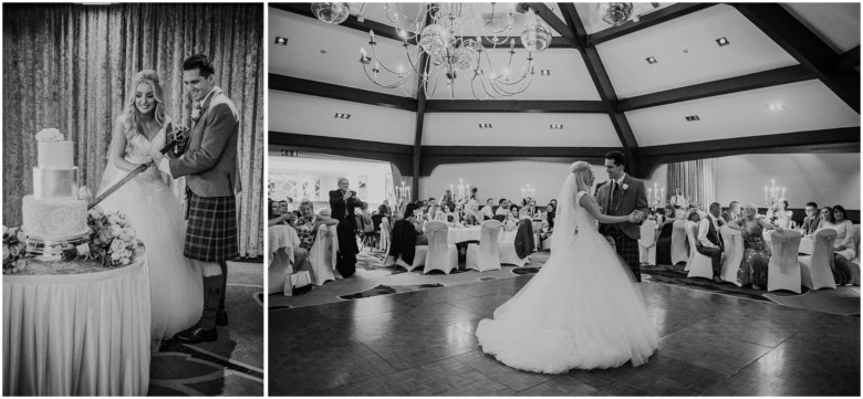 bride and grooms first dance