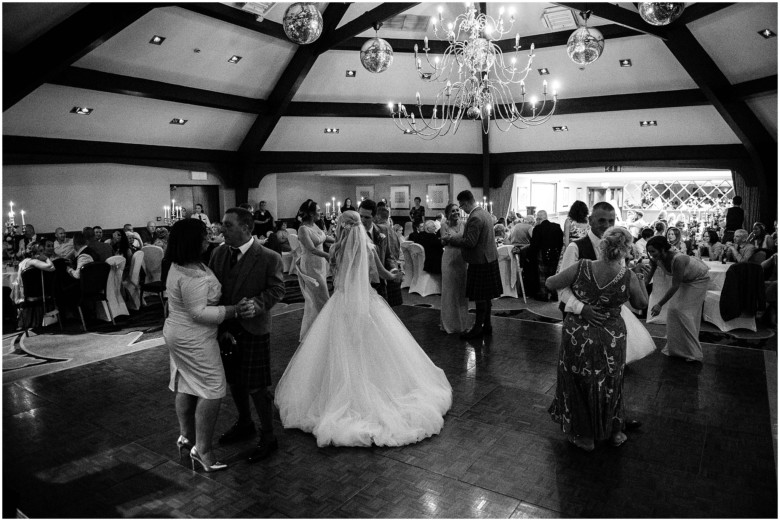 bride and grooms first dance